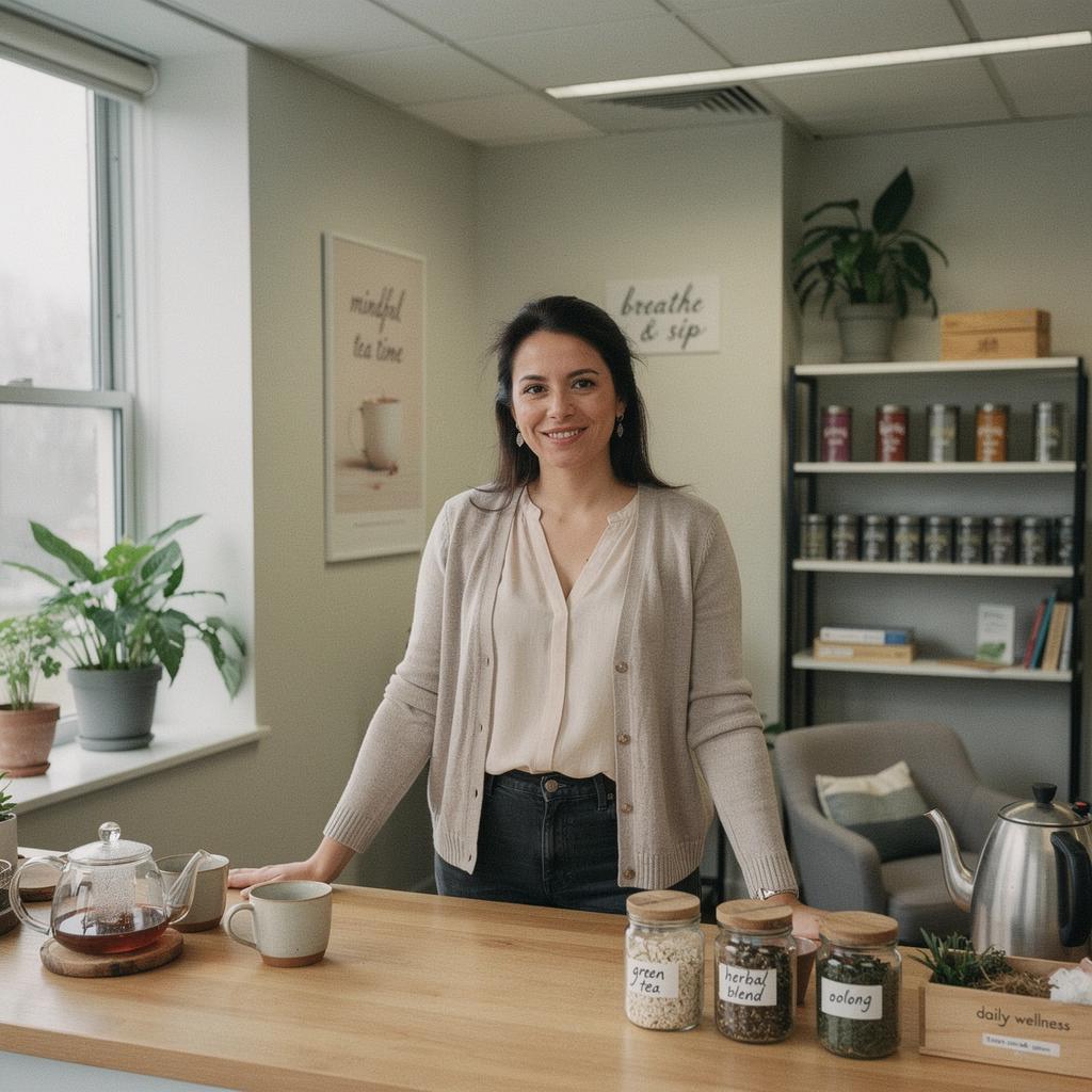 Teázás közben olvasó ember, aki a vérnyomás kezeléséről szóló jegyzeteket tanulmányoz.